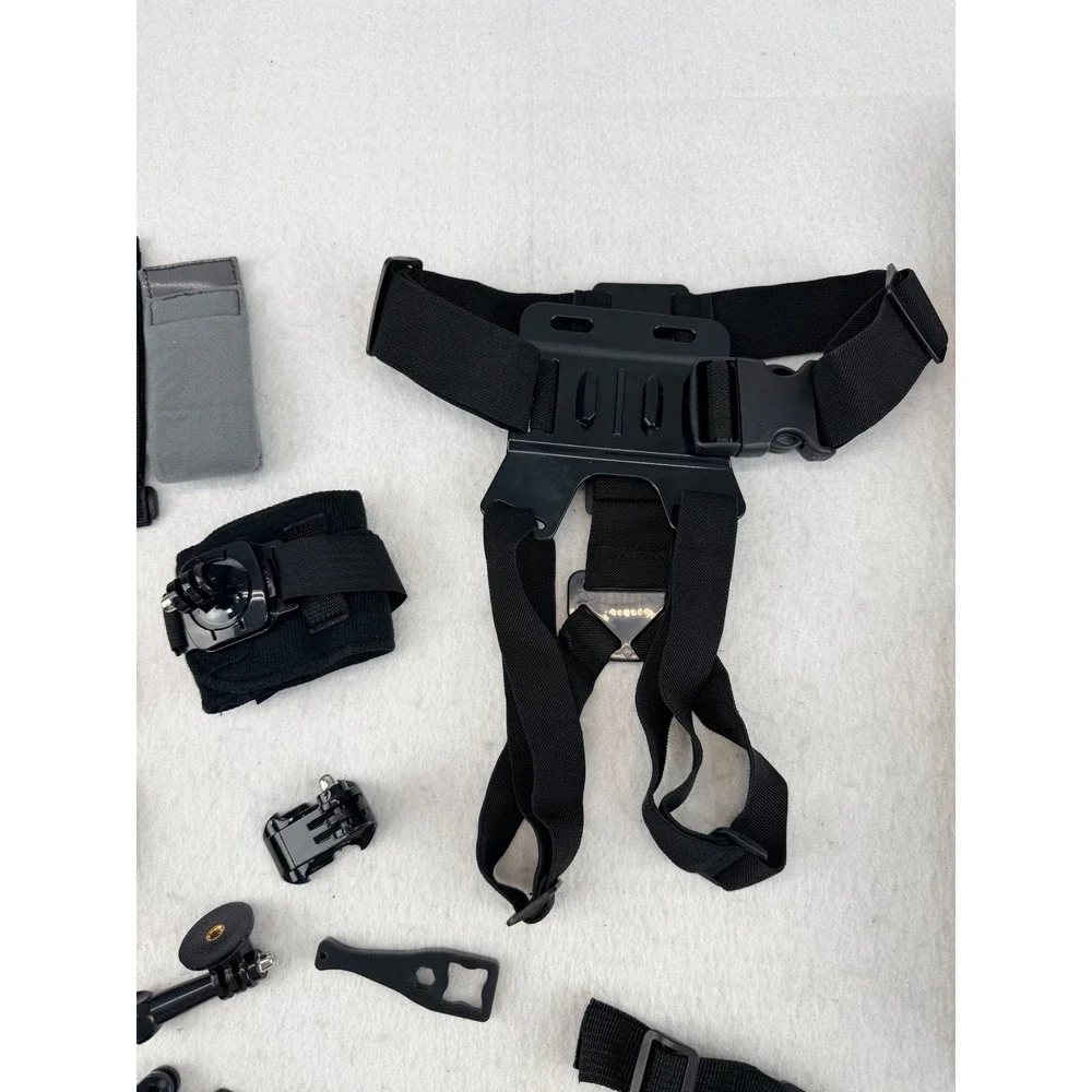 GoPro Compatible Action Camera Accessory Kit Mounts Harness Case Selfie Stick